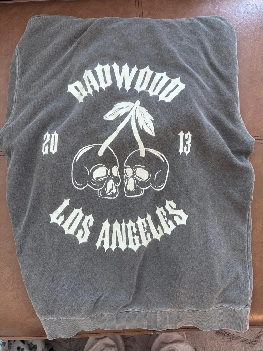 Badwood cherry skull hoodie sweatshirt